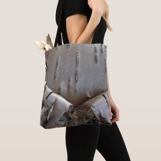 Curly Birch Bark Tree Rustic Tote Bag (Dichtbij)
