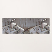 Curly Birch Bark Tree Rustic Yoga Mat (Achterkant (horizontaal))