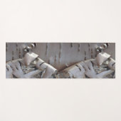 Curly Birch Bark Tree Rustic Yoga Mat (Voorkant (horizontaal))