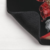 Curly Blond 3D-vet in roze Muismat (Hoek)