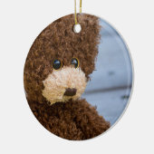Curly Brown Teddy Bear Keramisch Ornament (Links)