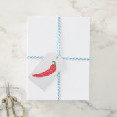Curly Chili Pepper Cadeaulabel (Met Touw)
