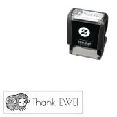 Curly Coat Little Sheep Bedankt Ewe (je) Zelfinktende Stempel (In situ)