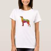 Curly Coated Retriever in watercolor T-shirt (Voorkant)