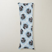 Curly-Coated Retriever Schilderen Originele Hond A Lichaamskussen (Voorkant Verticaal)