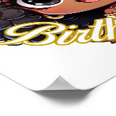 Curly Crown: Verjaardag Queen Chibi Art Poster (Hoek)