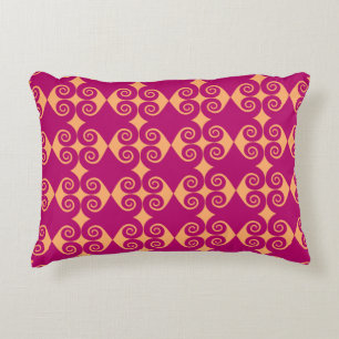 Curly Diamond Pattern Decoratief Kussen