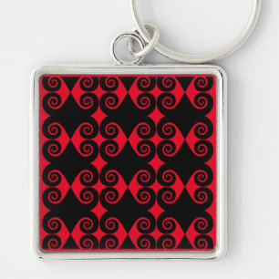 Curly Diamond Pattern Sleutelhanger