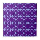 Curly Diamond Pattern Tegeltje (Voorkant)