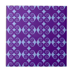 Curly Diamond Pattern Tegeltje