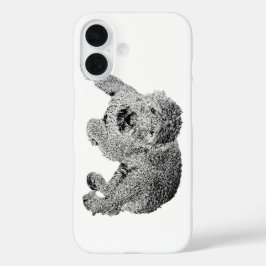 Curly Dog Phone Case – Lying Dog Ink Sketch
