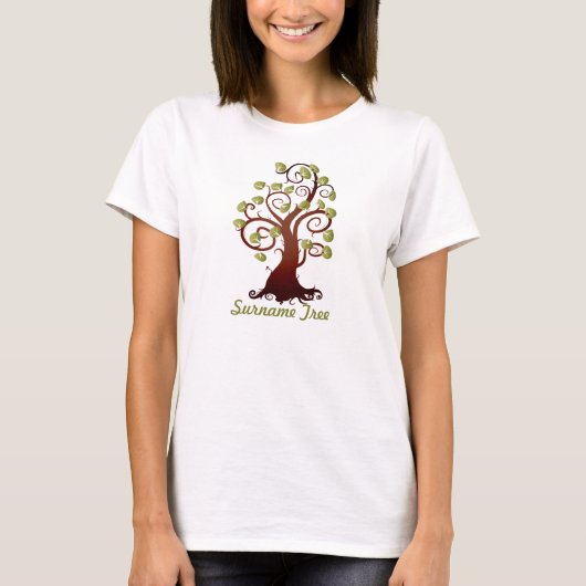 Curly Family Tree T-shirt (Voorkant)