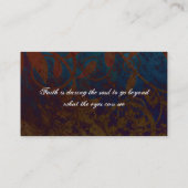 Curly Floral Grunge - Kunstmatig Visitekaartje (Achterkant)