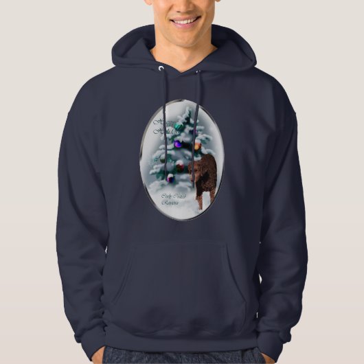 Curly gecoate kerstcadeautjes met wederkerigheid hoodie (Voorkant)