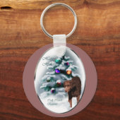 Curly gecoate kerstcadeautjes met wederkerigheid sleutelhanger (Voorkant)