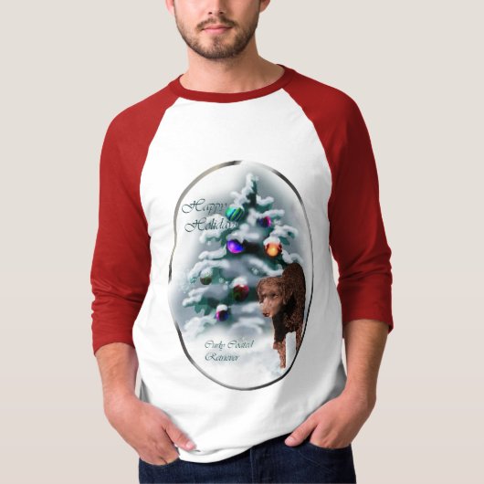 Curly gecoate kerstcadeautjes met wederkerigheid t-shirt (Voorkant)