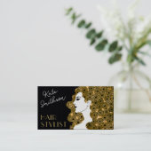 Curly gepersonaliseerde QR-code en sociale media Visitekaartje (Staand voorkant)