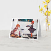 Curly Girl, Jessie Willcox Smith Kaart (Gele Bloem)