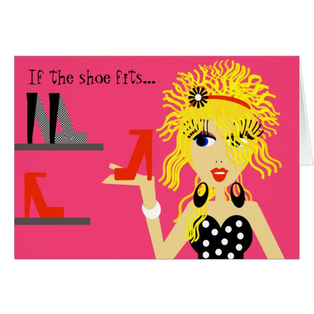 Curly Girl Shoe Card (Voorkant Horizontaal)