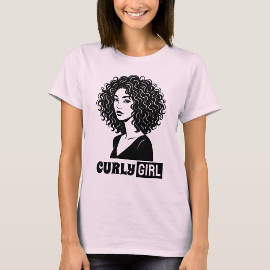 Curly Girl T-shirt (Voorkant)