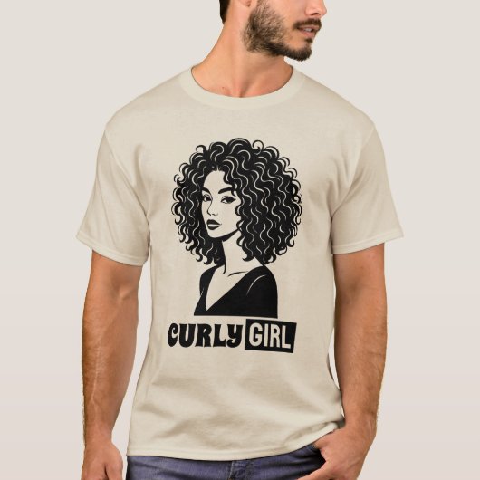 Curly Girl T-shirt (Voorkant)