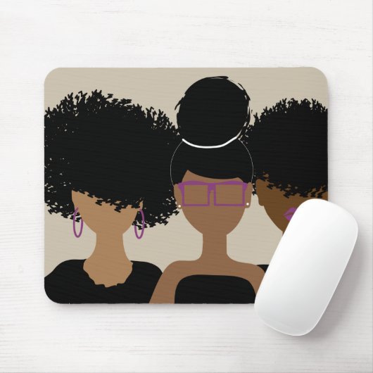 Curly Girl Trio Mousepad Muismat (Met muis)