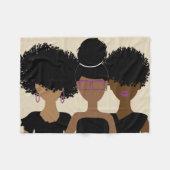 Curly Girl Trio {Royalty} deken (Voorkant (Horizontaal))