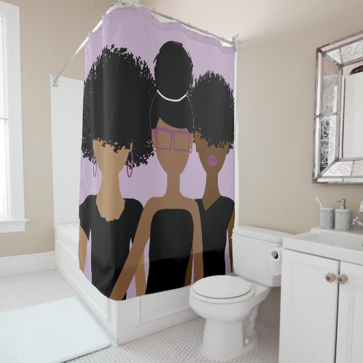 Curly Girl Trio {Royalty} douchegordijn (In situ)