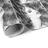 Curly Grace: Mode Waterverf Beauty Cadeaupapier (Rol Hoek)
