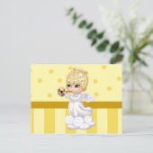 Curly Hair Angel Briefkaart (Staand voorkant)