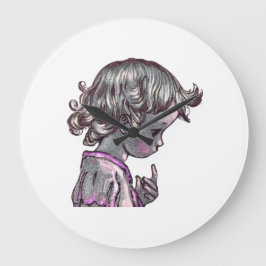 Curly Hair Girl klok