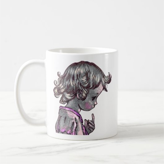 Curly Hair Girl mok (Links)