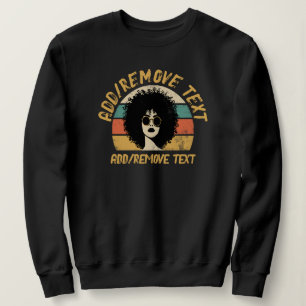 Curly Hair Girl T-shirt Tri-Blend Shirt