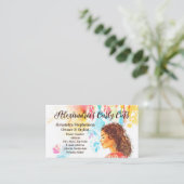 Curly Hair Hairstylist Natural Hair Salon Visitekaartje (Staand voorkant)