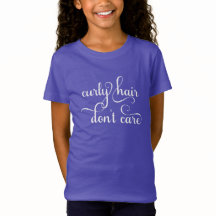 Curly Hair Maakt T-shirt niet uit