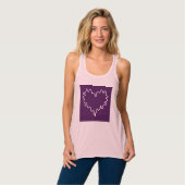 Curly Heart Paarse Tanktop (Volledige Voorkant)