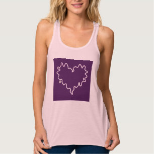 Curly Heart Paarse Tanktop