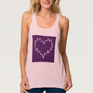 Curly Heart Paarse Tanktop