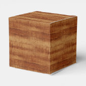 Curly Koa Acacia Wood Grain Kijk Bedankdoosjes (Achterkant)