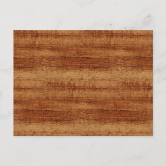 Curly Koa Acacia Wood Grain Kijk Briefkaart (Voorkant)