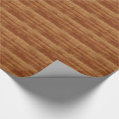 Curly Koa Acacia Wood Grain Kijk Cadeaupapier (Hoek)