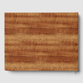 Curly Koa Acacia Wood Grain Kijk Gastenboek (Achterkant)