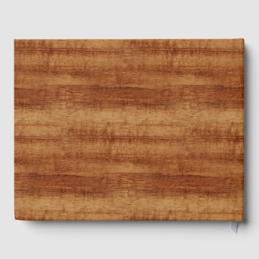 Curly Koa Acacia Wood Grain Kijk Gastenboek (Achterkant)