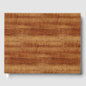 Curly Koa Acacia Wood Grain Kijk Gastenboek (Voorkant)