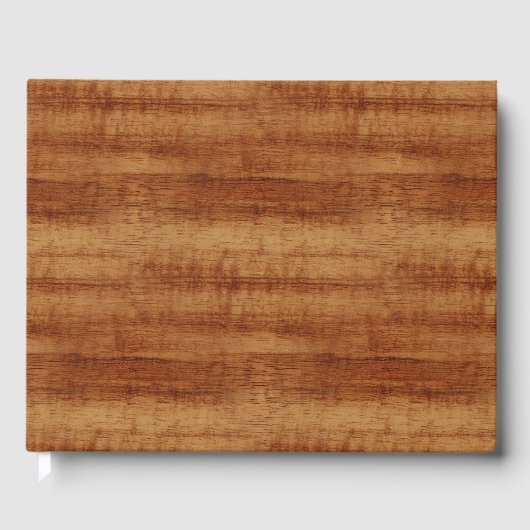 Curly Koa Acacia Wood Grain Kijk Gastenboek (Voorkant)