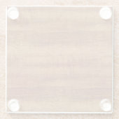 Curly Koa Acacia Wood Grain Kijk Glazen Onderzetter (Achterkant)