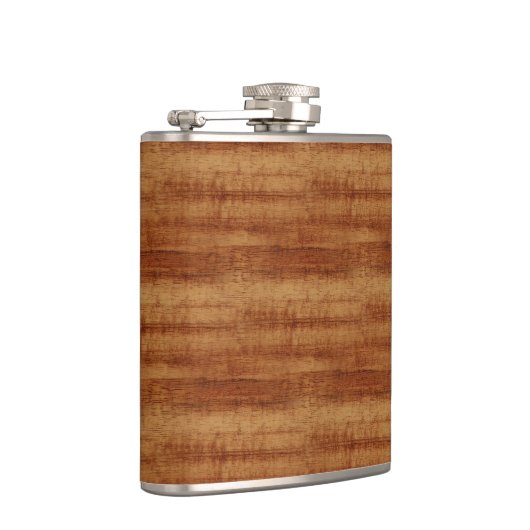 Curly Koa Acacia Wood Grain Kijk Heupfles (Rechts)