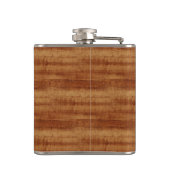 Curly Koa Acacia Wood Grain Kijk Heupfles (Achterkant)