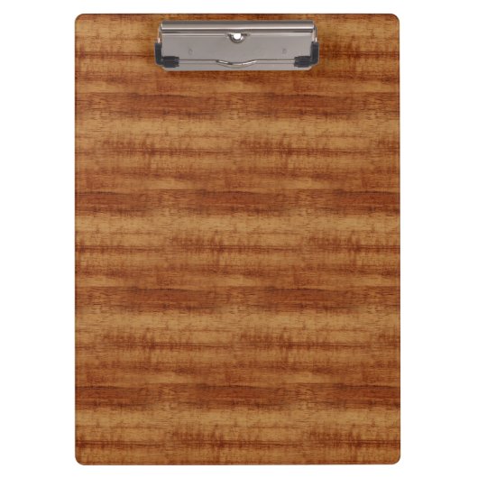 Curly Koa Acacia Wood Grain Kijk Klembord (Voorkant)