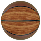 Curly Koa Acacia Wood Grain Kijk Mini Basketbal (Voorkant)